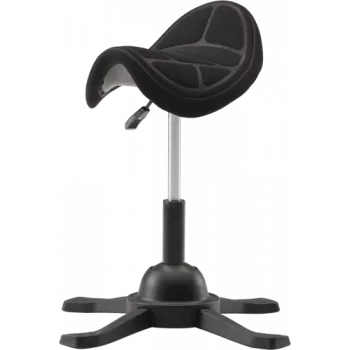 Silla ergonómica de equilibrio up up Toronto tejido negro con pistón de gas más largo