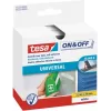 Cinta velcro tesa, 20 mm x 2,5 m, blanca autoadhesiva, fijación y despegado rápidos (55225-00002-00)