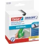 Cinta velcro tesa, 20 mm x 2,5 m, blanca autoadhesiva, fijación y despegado rápidos (55225-00002-00)