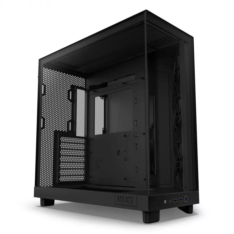 Torre Midi NZXT H6 Flow - negro