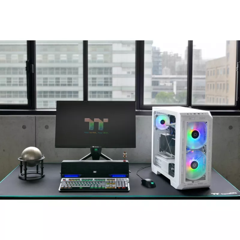 Caja de PC Thermaltake View 300 MX Midi Tower blanca