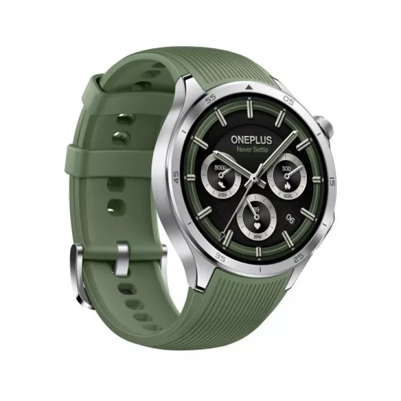 OnePlus Watch 3 Emerald Titanium reloj inteligente, 46 mm, AMOLED de 1,5 pulgadas, GPS, correa de goma verde
