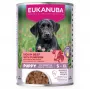 Eukanuba Puppy comida húmeda para perros con ternera y calabaza, lata de 400 g
