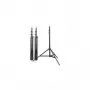 Set de pies de lámpara Walimex WT-806 1017698 - 3 pies de luz, negro aluminio