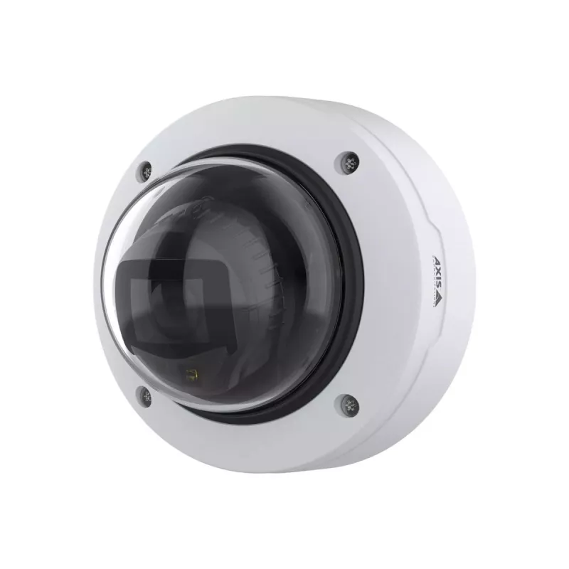 Cámara domo IP Axis P3277-LV, 5 MP, ángulo de visión horizontal de 104°, CMOS, IR de hasta 40 m, para interior y exterior, montaje en techo/pared, antivandálica, día/noche