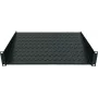 Bandeja fija con soporte Intellinet 19 pulgadas, 1HE, montaje frontal en 2 puntos, 150 mm de profundidad, máx. 25 kg, negro, tres años de garantía