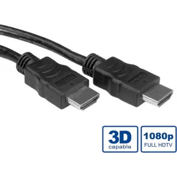 VALUE - Cable de vídeo/audio/red - HDMI - HDMI, 19 pines (macho) - HDMI, 19 pines (macho) - 2 m - Apantallado - Negro (11.99.5732)