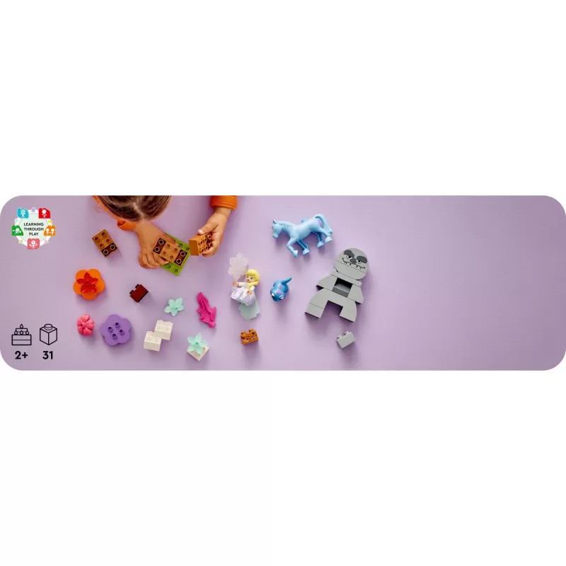 LEGO DUPLO Set de juego 10418 — Disney Elsa y Bruni en el bosque encantado, 31 piezas, 2+ años