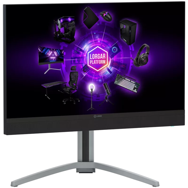 LORGAR 27MP1, Monitor gaming UHD MiniLED Pro, 27'' (3840*2160) Pantalla plana Fast-IPS, negro/gris lechoso