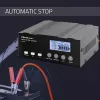 Cargador de baterías QOLTEC 52491 microprocesador 12V/12,6V/24V con LCD