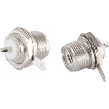 Conector macho de vídeo ShiverPeaks 98928 montaje central UHF para sistemas de vídeo/audio