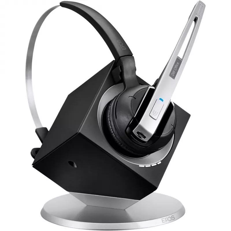EPOS IMPACT DW Office ML - EU Auriculares inalámbricos In-Ear, diadema, banda para nuca Oficina/Callcenter base de carga negro, plateado