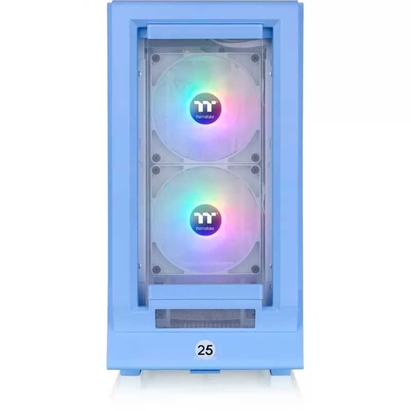 Ceres 350 MX, caja de torre azul claro, cristal templado x 2