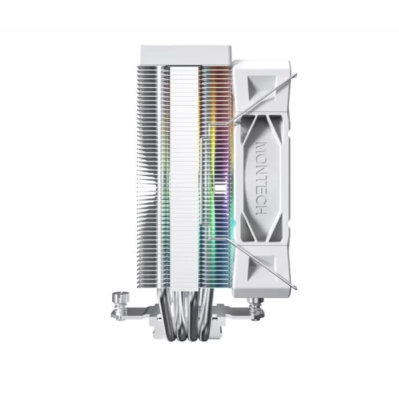 Montech NX400 White ARGB disipador de aire para CPU, 120 mm, multisocket, blanco