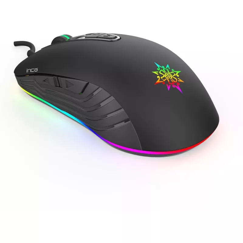 Ratón gaming INCA IMG-348 3200 DPI. RGB. 7 botones. USB. SW retail
