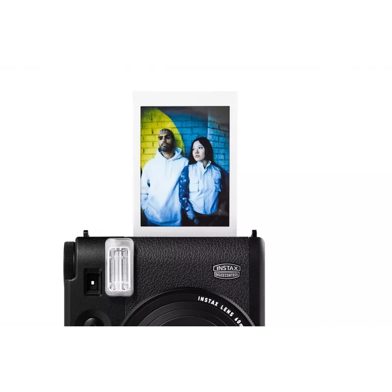 Cámara instantánea Fujifilm Instax Mini 99 negra — imagen 62×46 mm, película 86×54 mm, distancia focal 60 mm