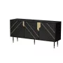 Cómoda Cama 3D MOUNTAIN 154x40x72 negro + dorado
