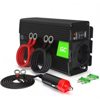Adaptador de corriente inversor Green Cell INV17 coche 500W negro