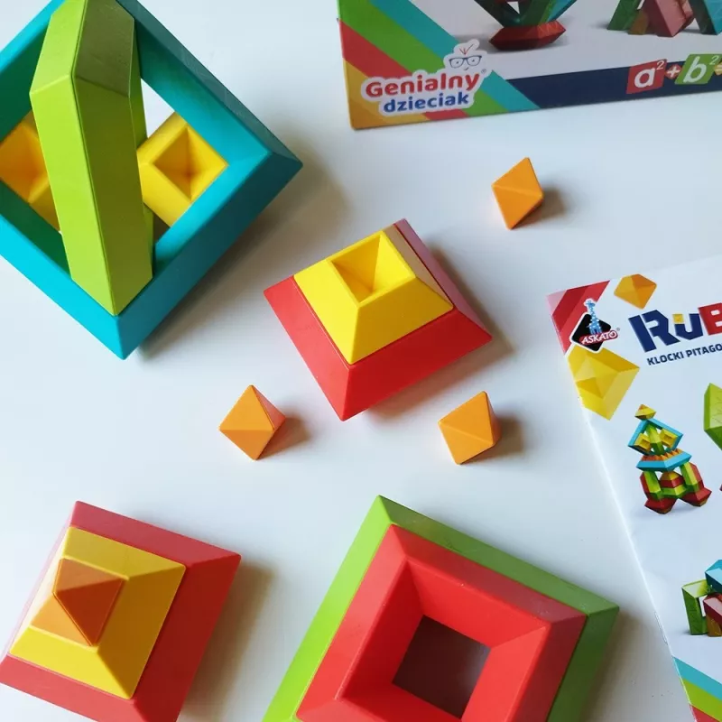 Juguete de construcción educativo Ascato Pythagoras Blocks Rubanta 30 piezas modelo 119403