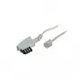 Cable de teléfono S/CONN 70050-W 10 m blanco