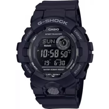 Reloj digital CASIO GBD-800-1BER — carcasa de resina 48,6 mm, ancho de correa 15,5 mm, de cuerno a cuerno 54,1 mm, negro