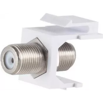 Módulo Keystone S/CONN ShiverPeaks 08-10071-10 plano plata blanco conector hembra F