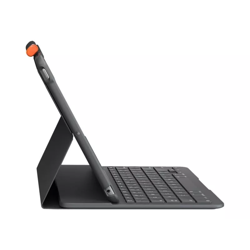 Teclado Logitech Folio delgado gris Bluetooth QWERTZ suizo para iPad