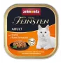 Comida húmeda para gatos animonda ANIMONDA Vom Feinsten pollo en salsa de zanahoria, 100 g, terrina, gatos adultos, sin gluten ni soja