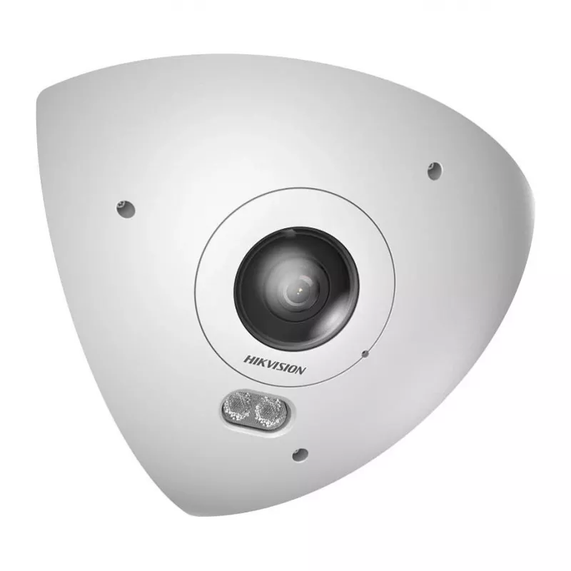 Cámara de vigilancia IP Hikvision DS-2CD6W65G1-IVS 6MP 180° ojo de pez