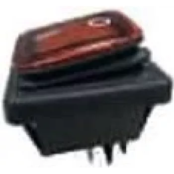 BACHMANN 924.178 interruptor basculante negro/rojo serie 3627, iluminado, 2p. (924178)