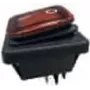 BACHMANN 924.178 interruptor basculante negro/rojo serie 3627, iluminado, 2p. (924178)