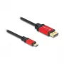 Cable DeLOCK USB-C a DisplayPort 8K 30Hz HDR 1m rojo
