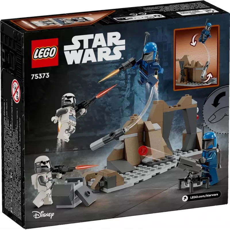 Juguete de construcción LEGO Star Wars Emboscada en Mandalore Battle Pack 75373 — 4 minifiguras, 109 piezas, Edad 6+