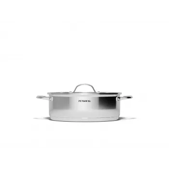 Olla Pensofal 1609 New Era 24 cm con tapa de cristal