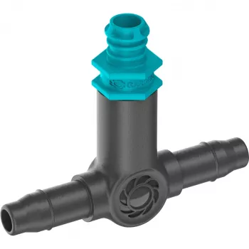 Gotero de riego Gardena 13317-20 2 l/h negro montaje en línea