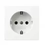 Toma de corriente Schuko Gira 418870 Empotrar, blanco puro