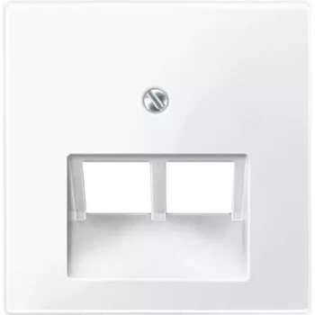 Placa de pared / tapa de interruptor Merten 296119, blanca, termoplástico, simple
