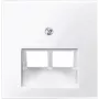Placa de pared / tapa de interruptor Merten 296119, blanca, termoplástico, simple