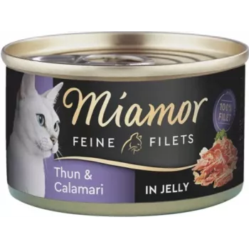 Comida húmeda para gatos Miamor MIAMOR Feine Filets atún lata 100 g, gatos adultos, sabor pescado, 13 % proteína, 83 % humedad
