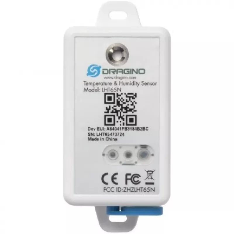 Sensor de temperatura y humedad DRAGINO LoRaWAN LHT65S-EU868-E3 — sensor medioambiental LoRaWAN EU868