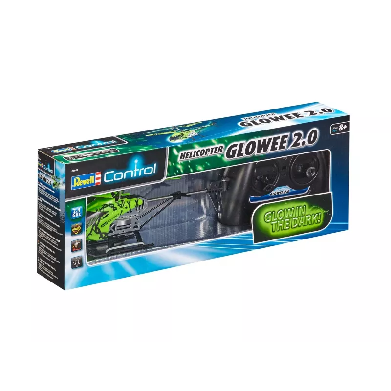 Helicóptero REVELL Revell GLOWEE 2.0 con giroscopio, LiPo 250 mAh, para niños a partir de 8 años