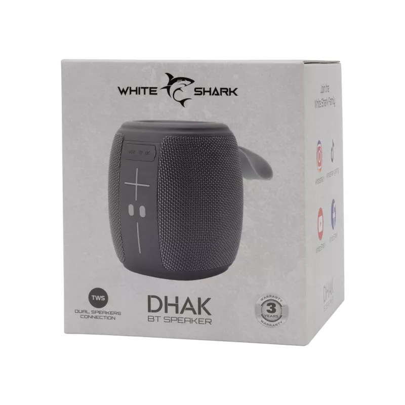 Altavoz portátil White Shark GBT-888 Dhak gris