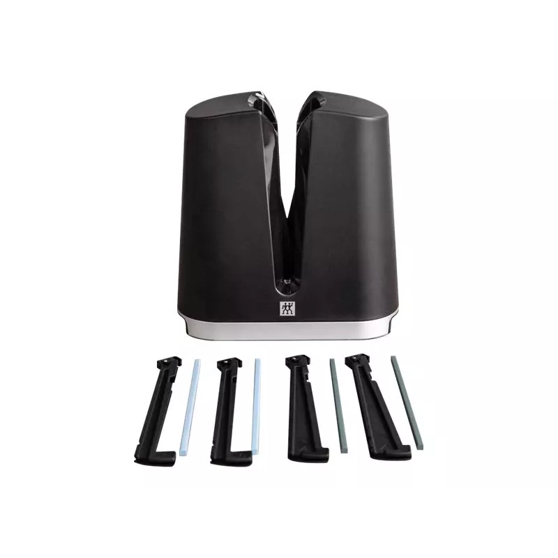 Afilador de cuchillos ZWILLING V-Edge Pull Through, negro, diseño compacto de extracción