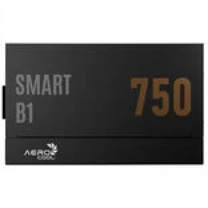 Fuente de alimentación AeroCool Smart B1 80 PLUS Bronze, PCIe 5.1, ATX 3.1 – 750 Watt, negra