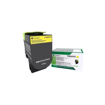 Cartucho de tóner Lexmark 71B20Y0 2300 páginas Amarillo