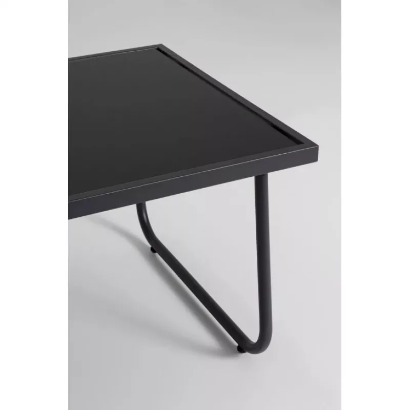 Conjunto de muebles de jardín Extralink BLACK FOREST TEXTILENO DOS SILLAS + TUMBONA + MESA PLEGABLE NEGRO L-0358 Conjunto de muebles de exterior
