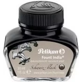 Pelikan Fount India - Negro - 30 ml - 1 ud. - Negro - Gris - Alemania (221143)