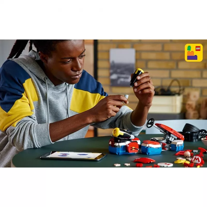 72037 Super Mario Mario Kart: Mario y kart estándar, juguete de construcción