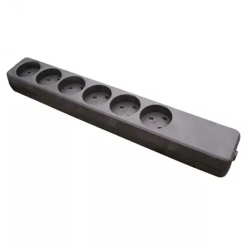Regleta de enchufes Garbot Z66000112-PA01 6 salidas AC para interior negro