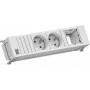 Regleta de enchufes Bachmann 916.713 con 2x tomas UTE y 1x C13 (cable de 0,2 m)